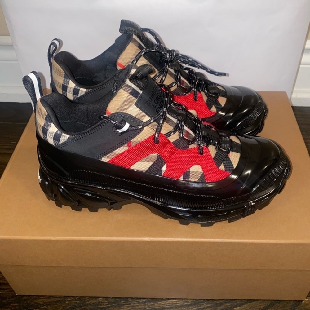 Burberry Arthur Vintage Check Red Sneaker